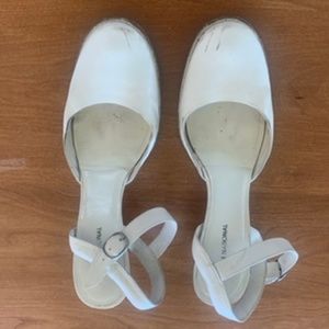 Costume National-- White Closed Toed Heels